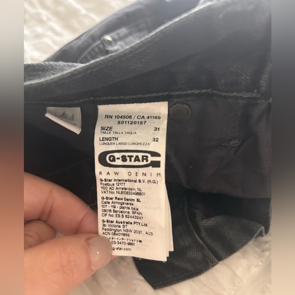 Men’s Black G-Star Button Fly Jeans - Picture 6 of 11